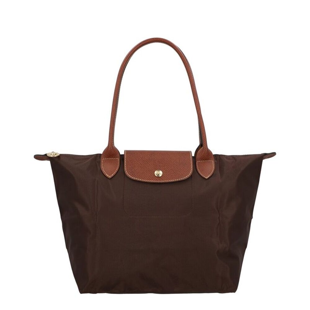 Longchamp Le Pliage Original Medium Canvas Long Handle Tote, Brown